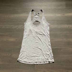 Grey gymshark cutout tank top